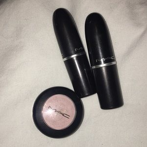 AUTHENTIC MAC LIPSTICK DUO WITH MAC EYESHADOW